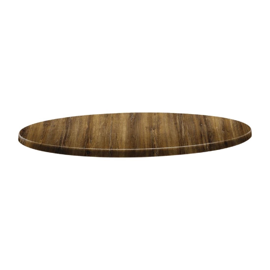 Topalit Classic Line rond tafelblad Atacama kersenhout 70cm