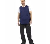 Whites overgooierschort met zak navy blue