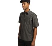 Chef Works Detroit denim shirt korte mouw zwart XXL