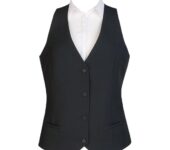 Damesgilet 4 knopen zwart M