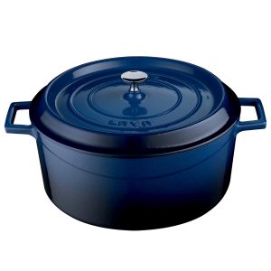 GIETIJZEREN BRAADPAN Ø32 BLAUW