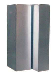 ALU VIERKANTEN AFVOERBUIS 250