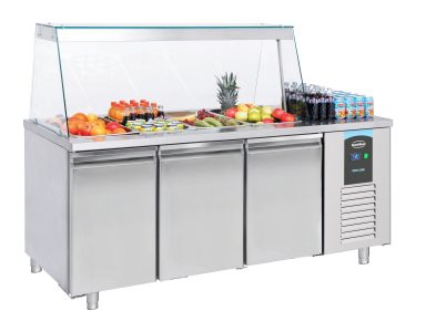 SALADETTE 3 DEURS 4x 1/1 GN PA