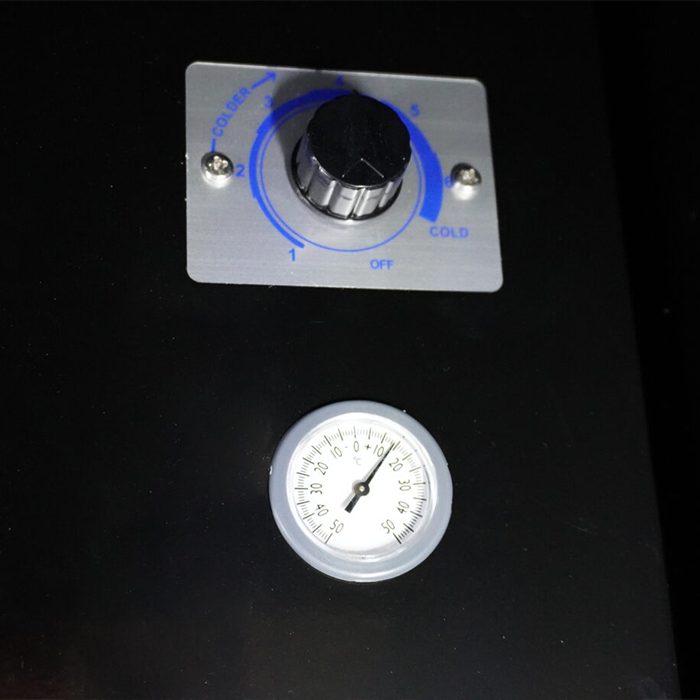 KOELKAST 3 GLASDEUREN ZWART - Afbeelding 9