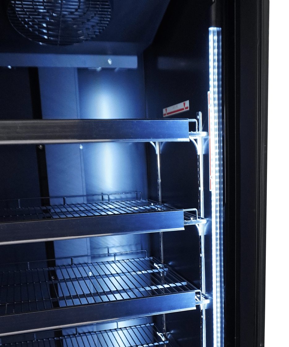 KOELKAST 1 GLASDEUR ZWART - Afbeelding 13