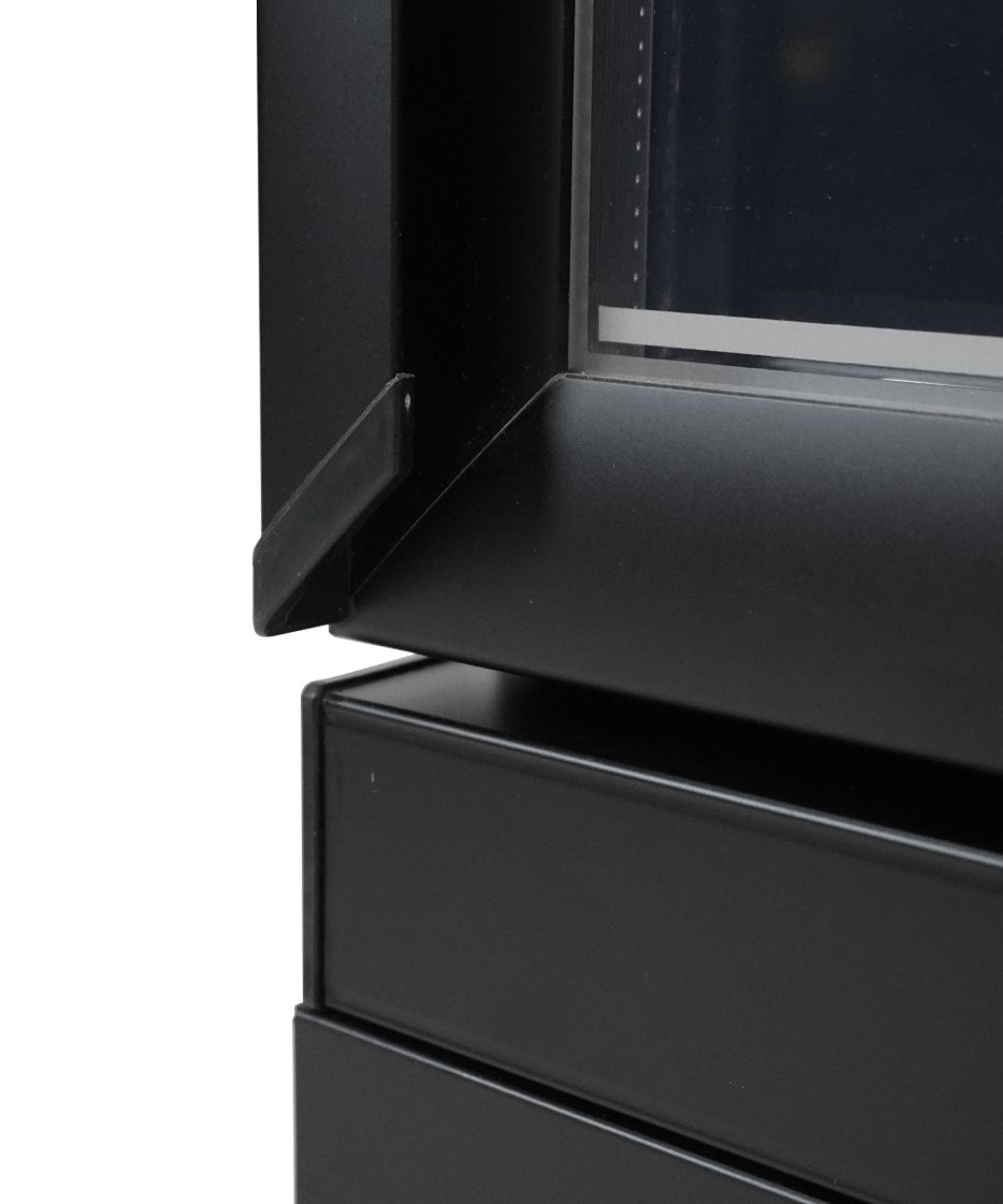 KOELKAST 1 GLASDEUR ZWART - Afbeelding 18