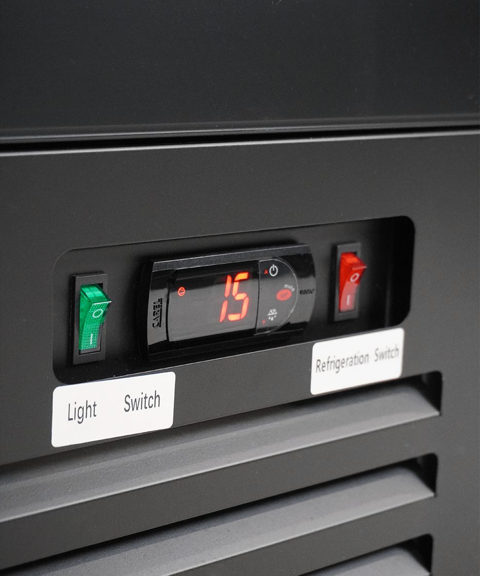 KOELKAST 1 GLASDEUR ZWART - Afbeelding 12