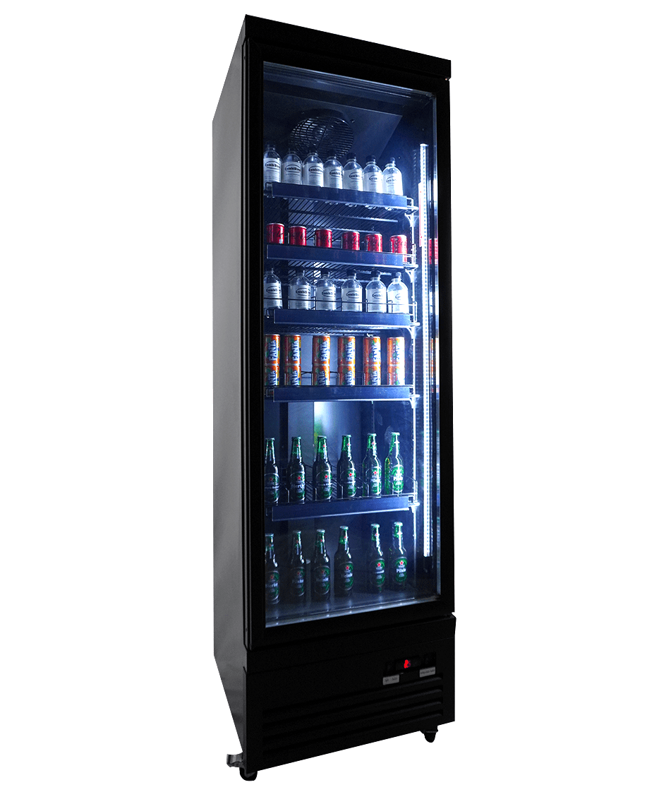 KOELKAST 1 GLASDEUR ZWART - Afbeelding 7