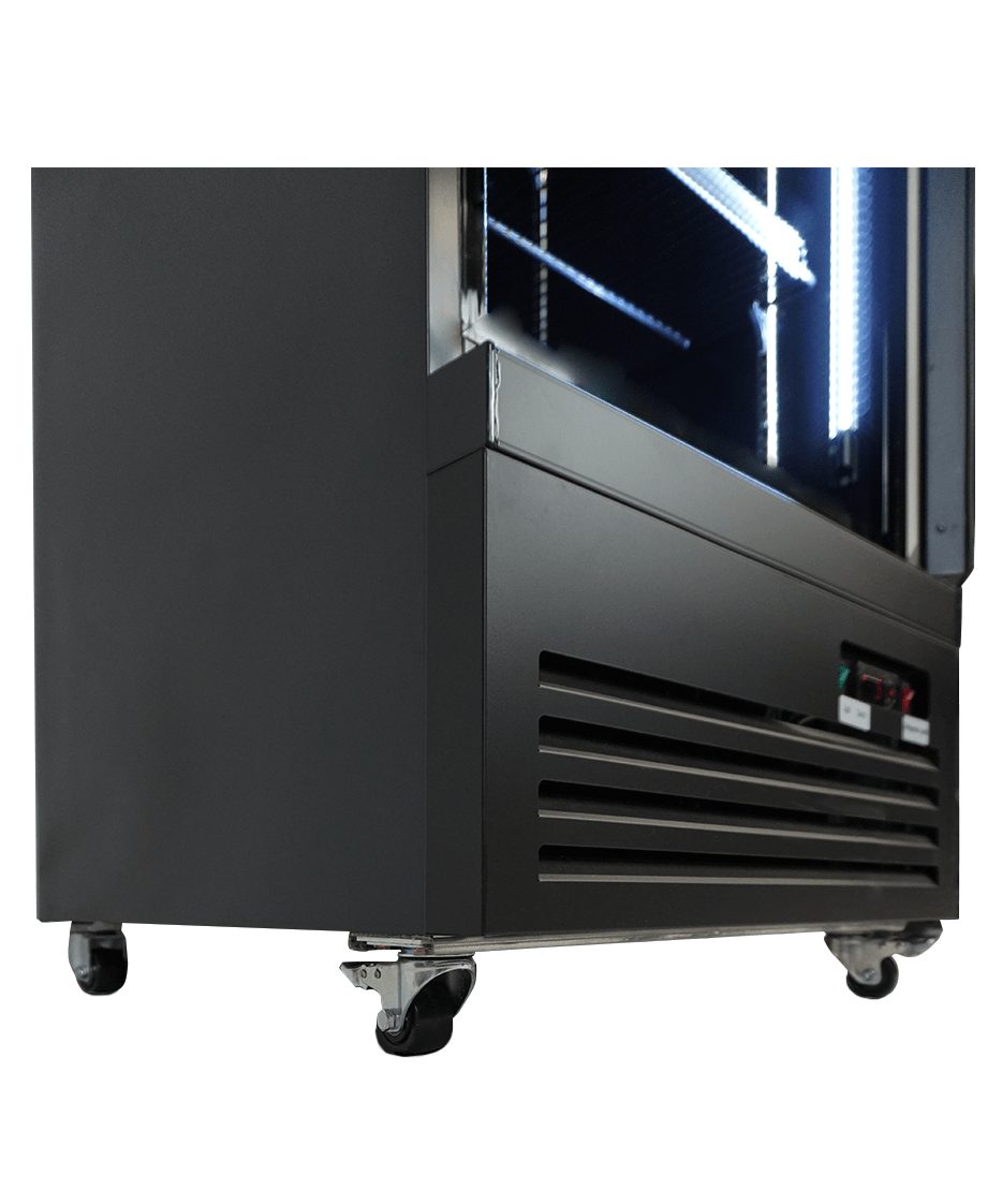 KOELKAST 1 GLASDEUR ZWART - Afbeelding 11