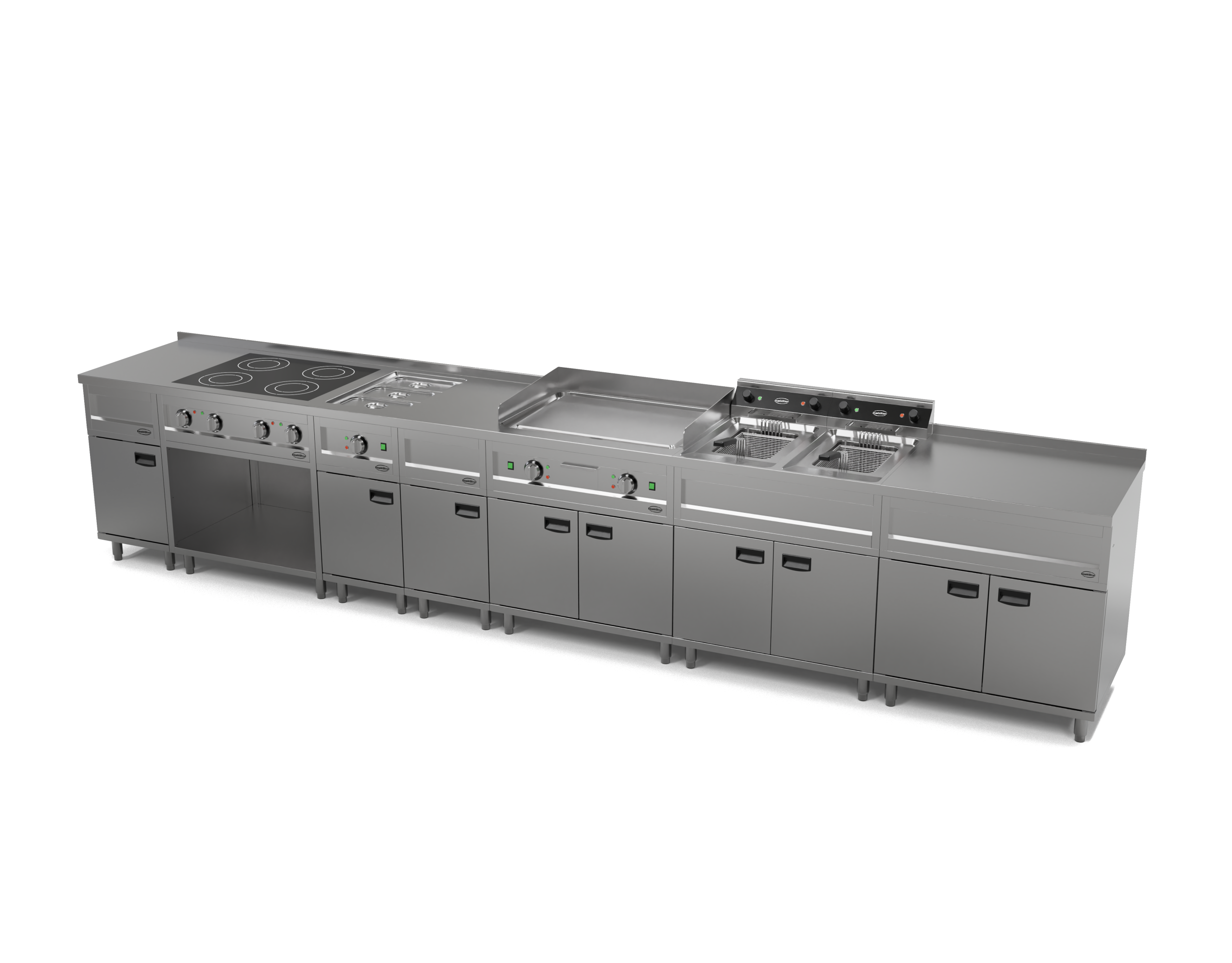 FRITEUSE STAAND 2X12L 2X9KW - Afbeelding 2