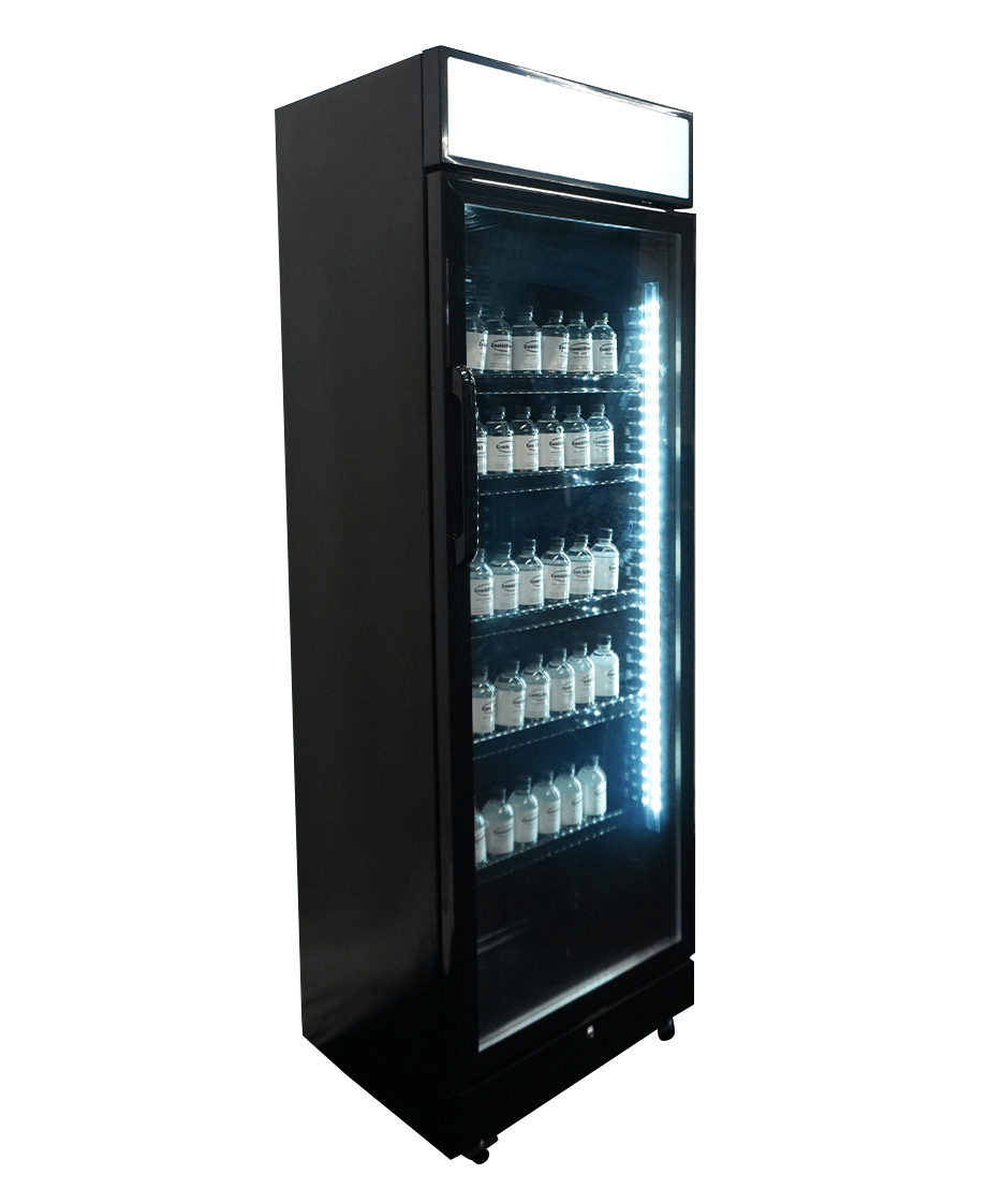 KOELKAST GLASDEUR 450L ZWART - Afbeelding 5