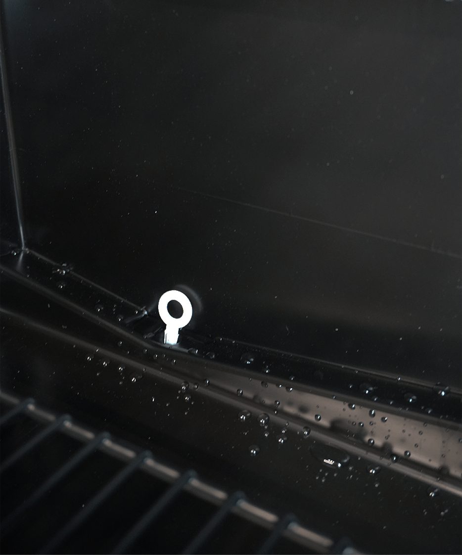 KOELKAST GLASDEUR 450L ZWART - Afbeelding 8