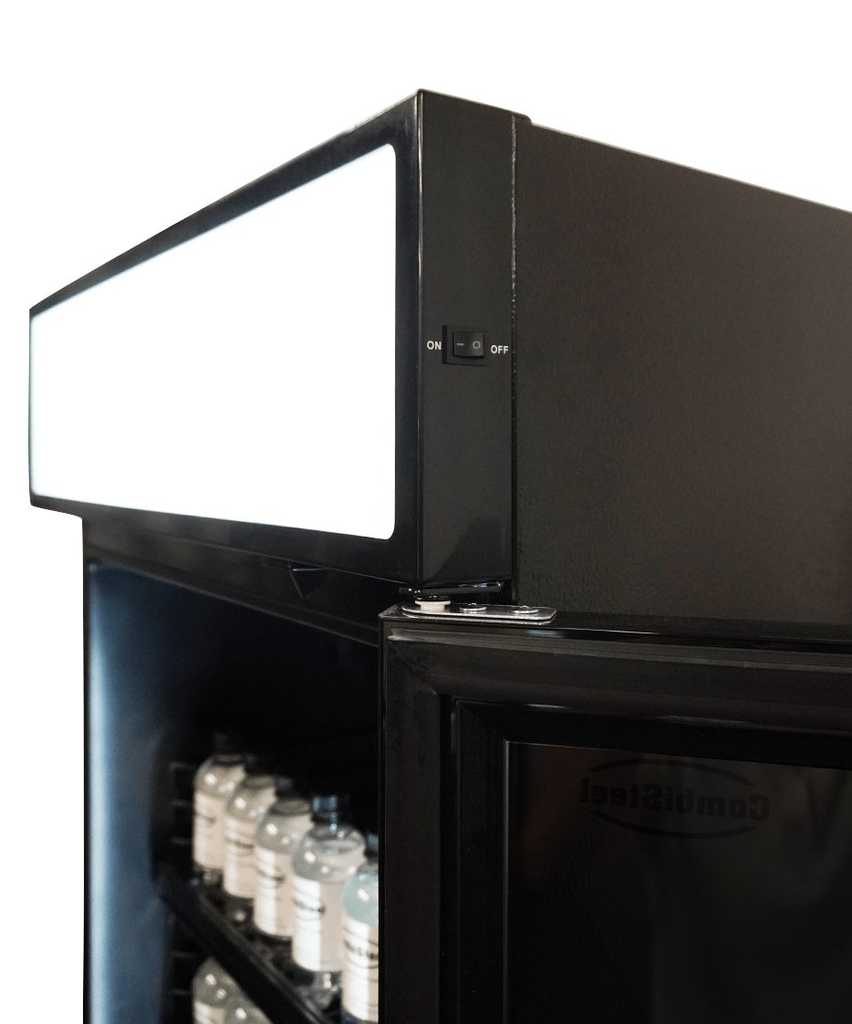 KOELKAST GLASDEUR 450L ZWART - Afbeelding 6