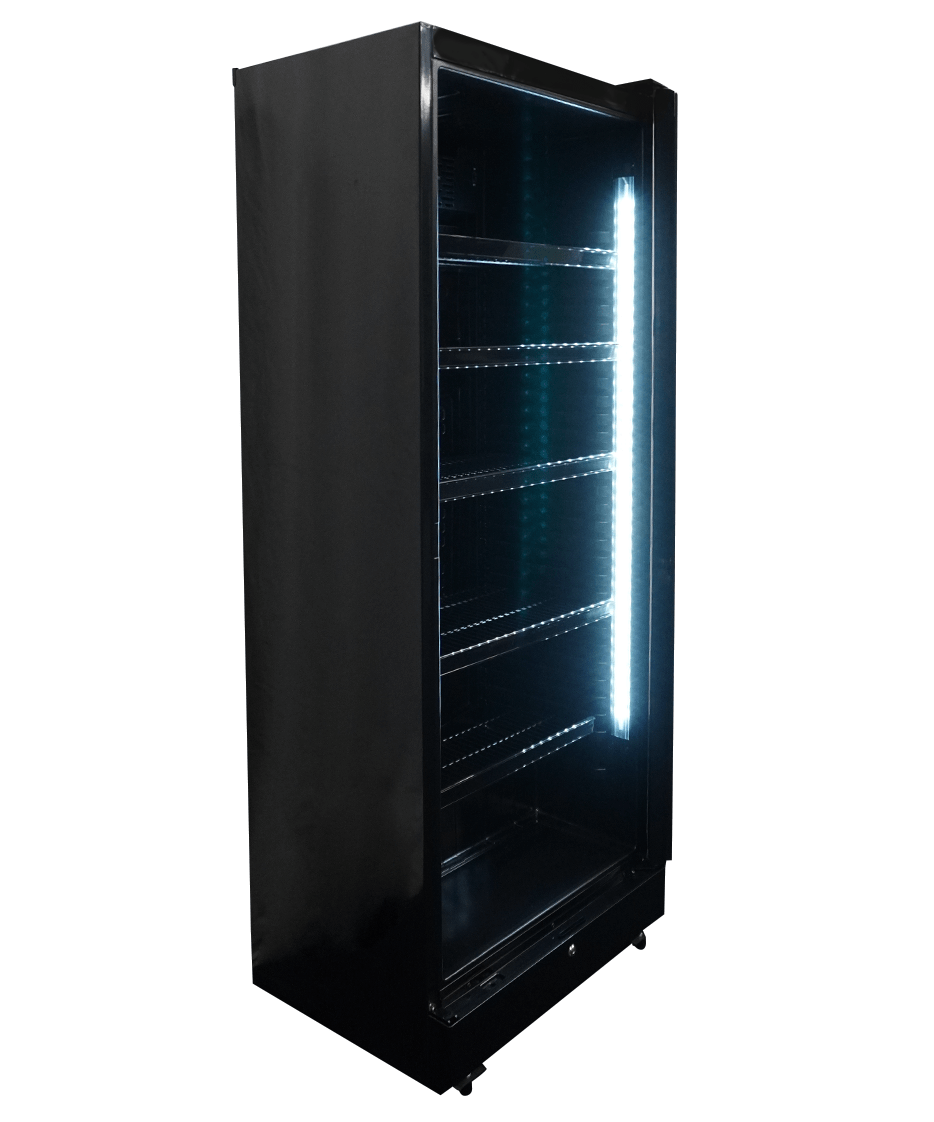 KOELKAST GLASDEUR 450L ZWART - Afbeelding 7