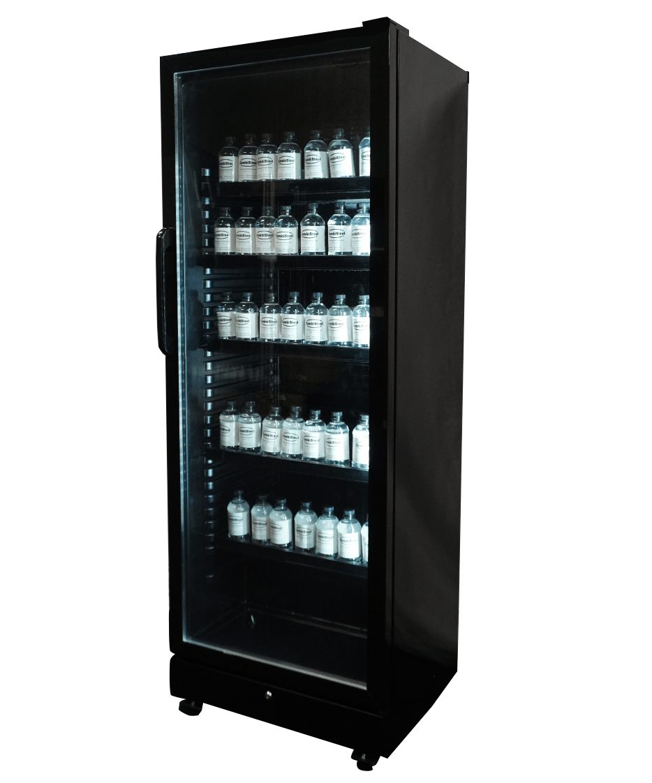 KOELKAST GLASDEUR 450L ZWART - Afbeelding 3