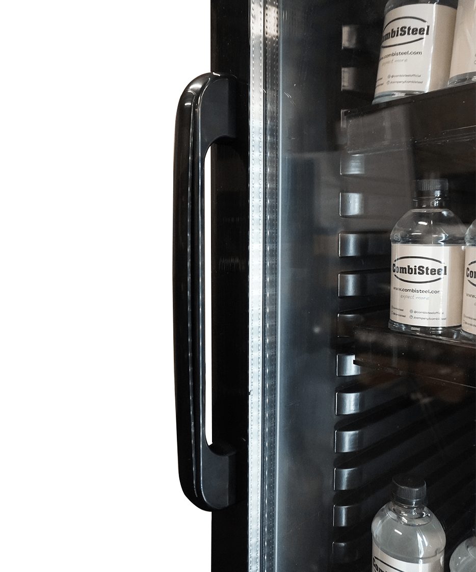 KOELKAST GLASDEUR 450L ZWART - Afbeelding 13