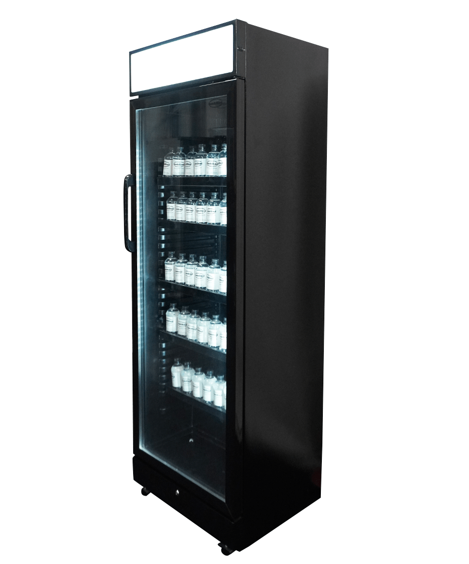 KOELKAST GLASDEUR 450L ZWART - Afbeelding 3