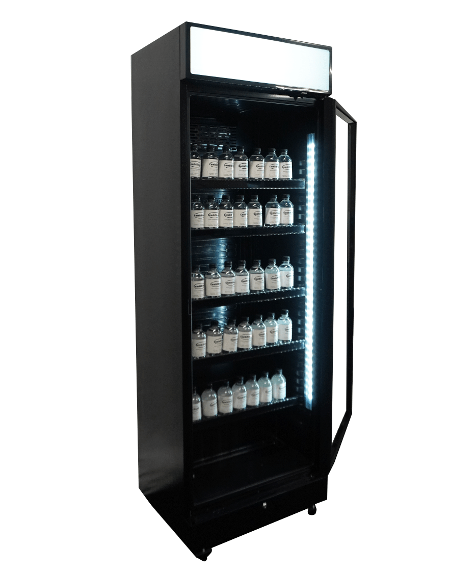 KOELKAST GLASDEUR 450L ZWART - Afbeelding 2