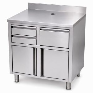 RVS KOFFIE WERKTAFEL 1000X600