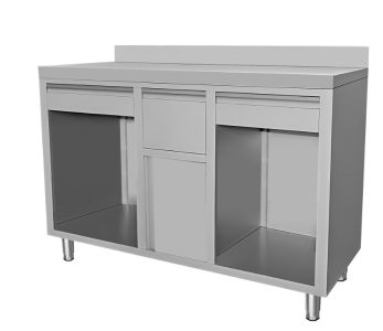 RVS KOFFIE WERKTAFEL 1500X600