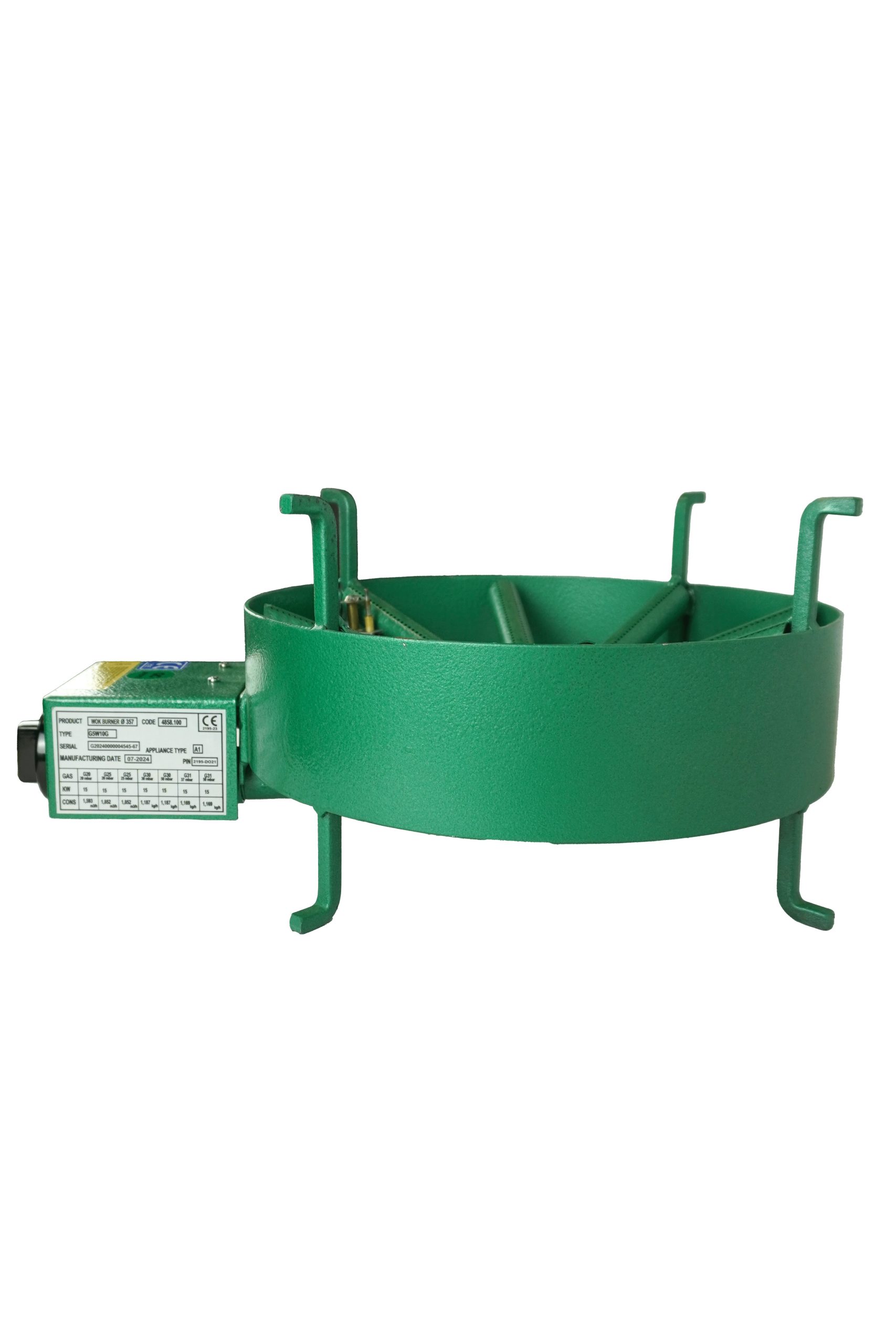 GAS WOKBRANDER ROND 15KW - Afbeelding 6