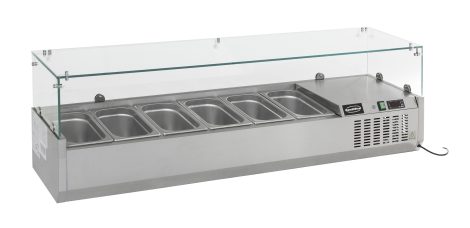 GEKOELDE OPZETVITRINE 1/4 GNx8