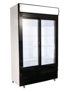 KOELKAST SCHUIF GLASDEUREN 780