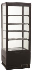 KOELVITRINE 98L ZWART