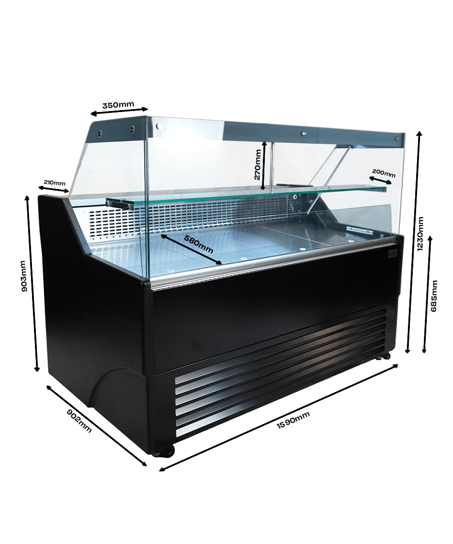 KOELVITRINE WESLEY 1.5 - Afbeelding 2