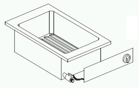 DROPIN EL FRITEUSE 1X10L 5,5KW
