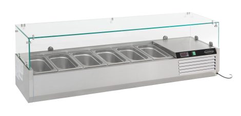 GEKOELDE OPZETVITRINE 1/4 GNx6