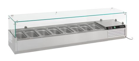 GEKOELDE OPZETVITRINE 1/4 GNx8
