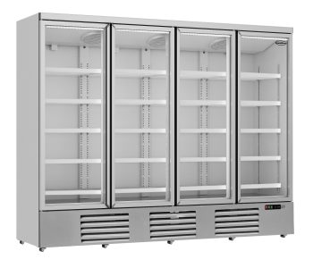 KOELKAST 4 GLASDEUREN *HEFTRUK