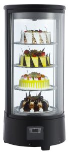 ROTERENDE KOELVITRINE 72L