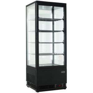 KOELVITRINE 98L ZWART