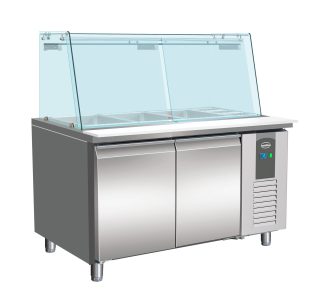 700 KOELWERKBANK GLAS RECHT 2D
